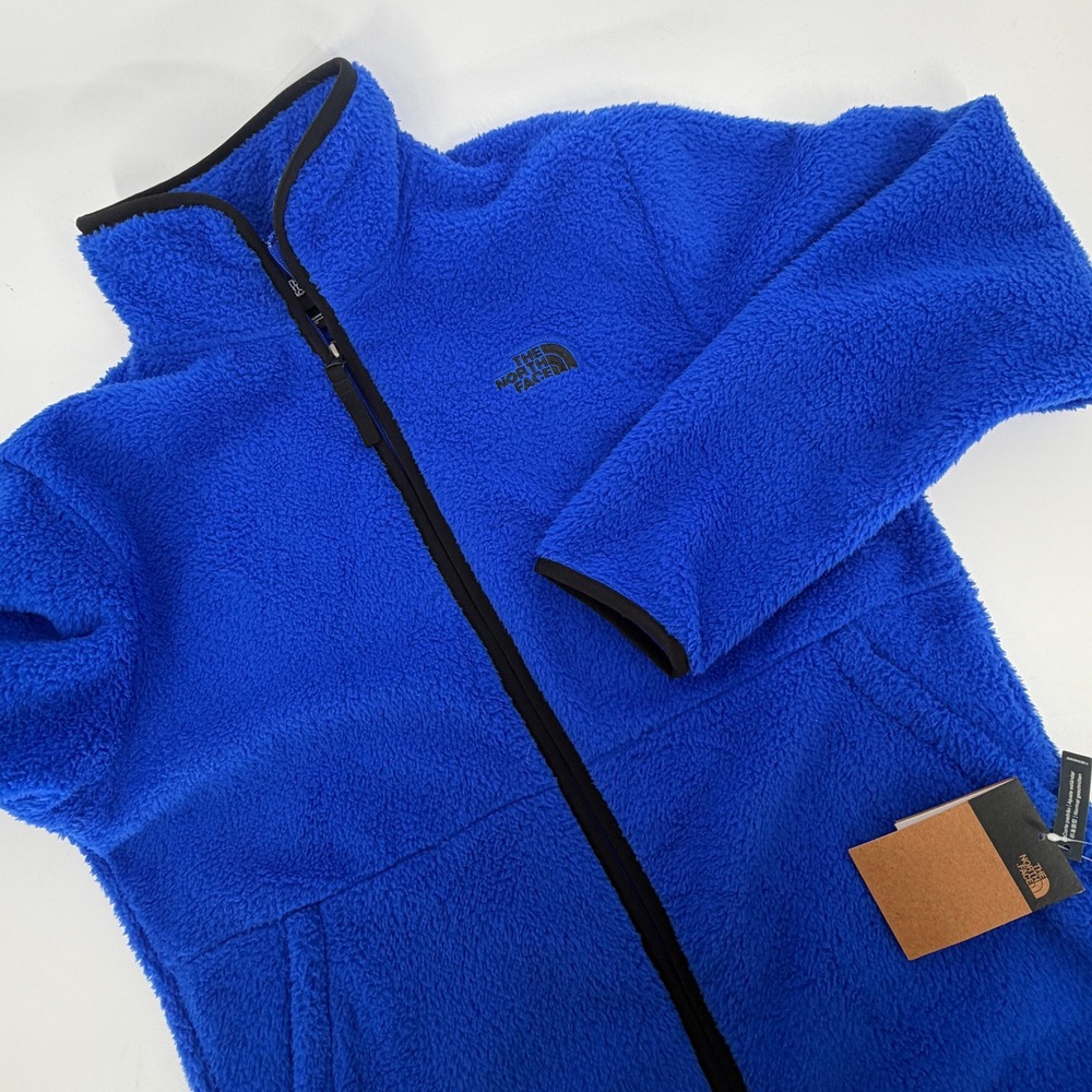 The North Face Dunraven Sherpa Fleece Jacket Mens Medium TNF Blue NF0A3YRMCZ6-M